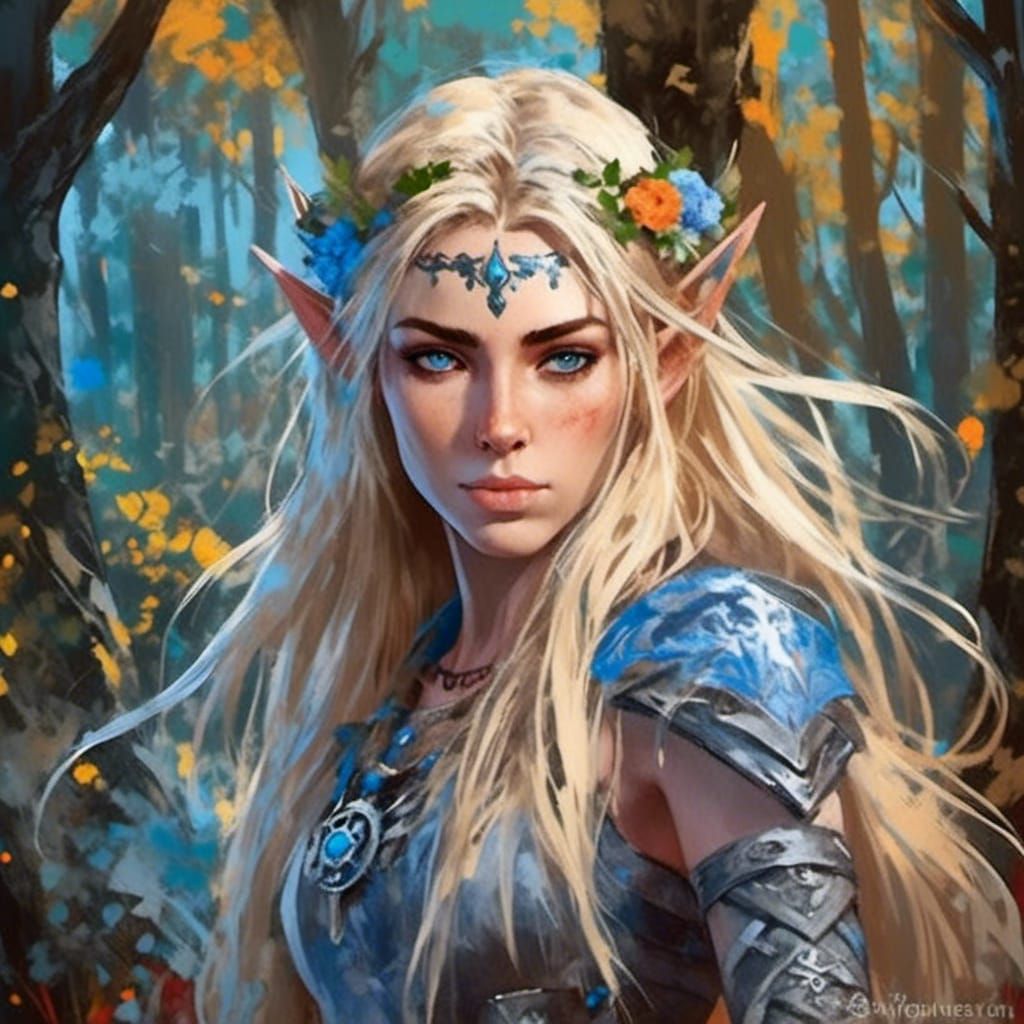 Elven warrior - AI Generated Artwork - NightCafe Creator