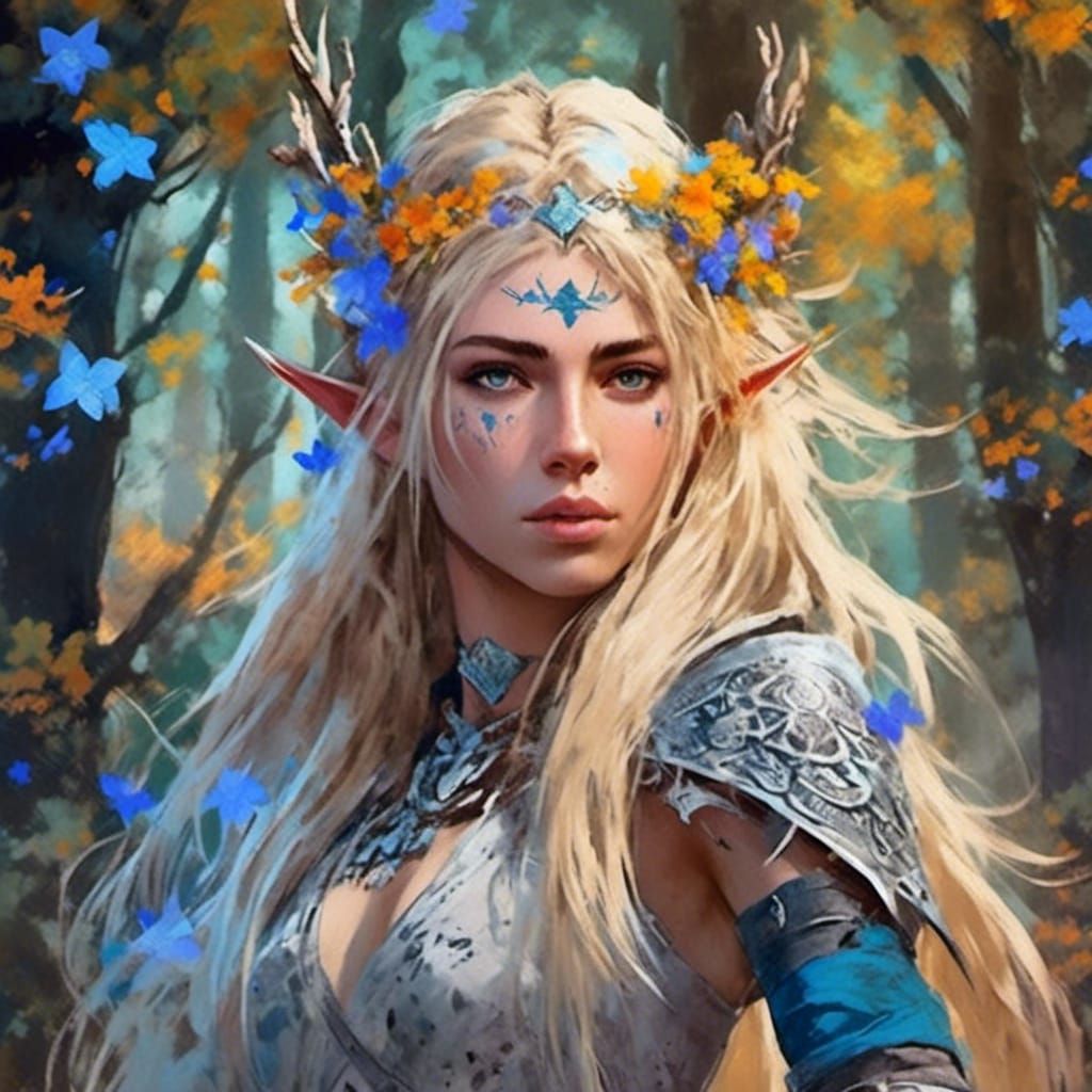 Elven warrior - AI Generated Artwork - NightCafe Creator