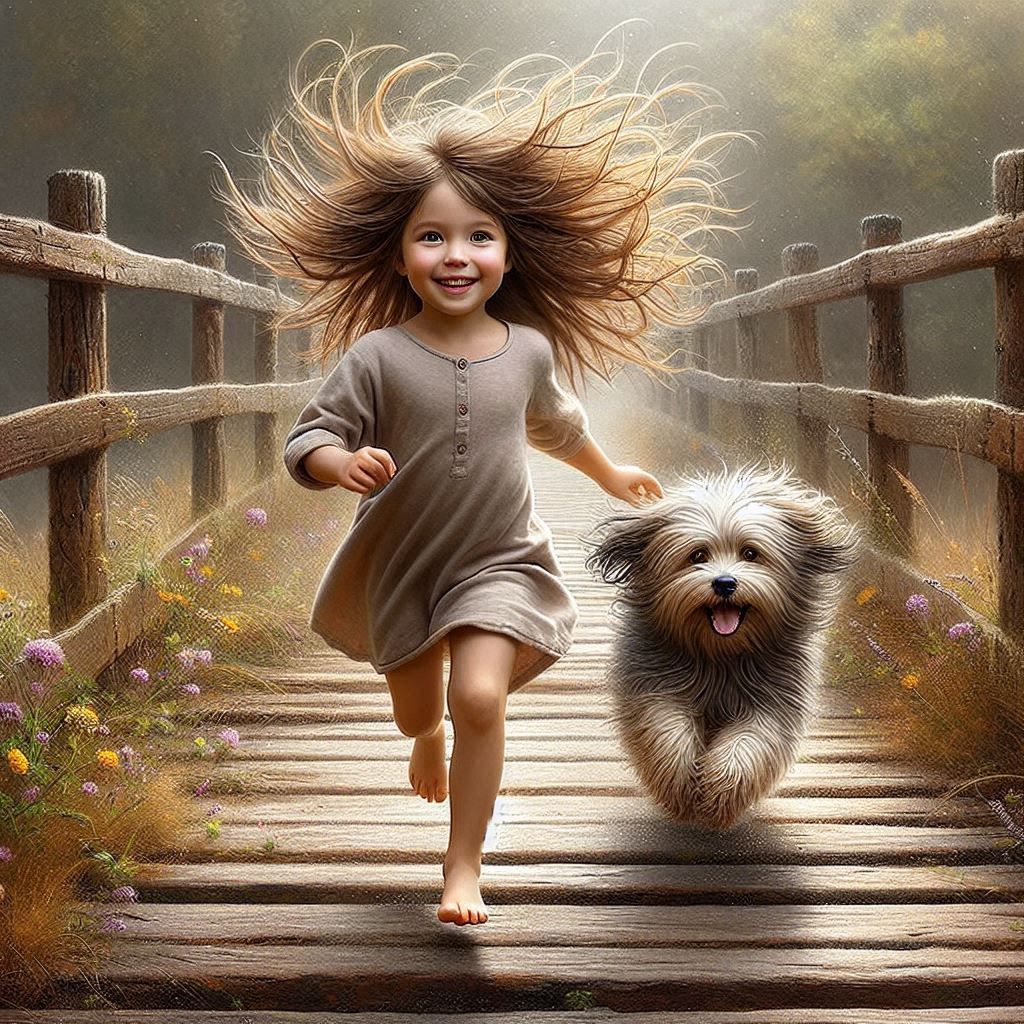 Run Jake... Let's see who wins 🐶😁😁