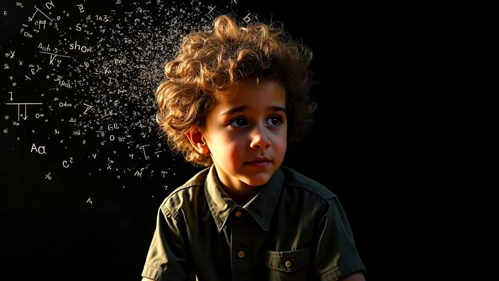 young Al Einstein connecting the dots