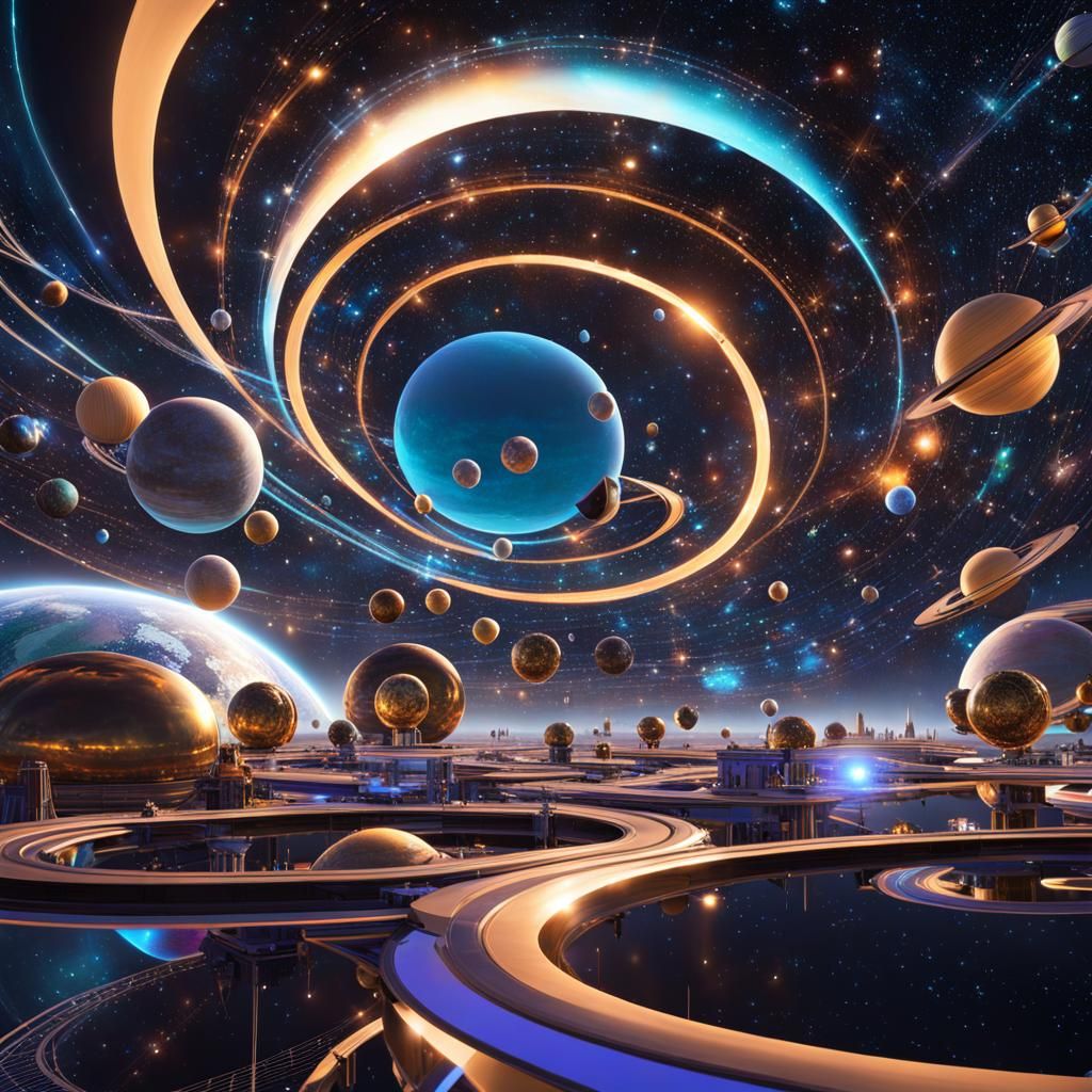 Conscious AI: Multiverse Art Transmission in 8K