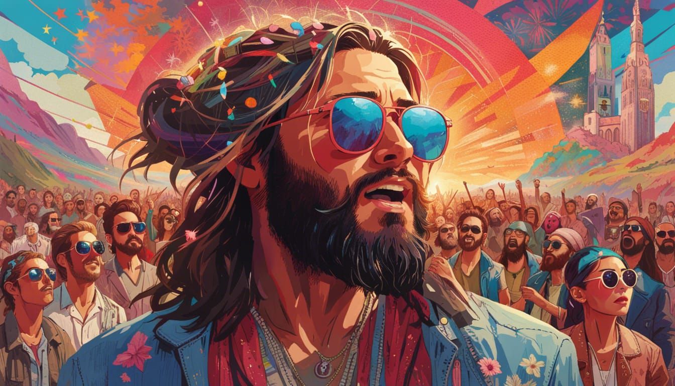 Jesus at Hipstercon  by @Ur-only-friend-the-Andy