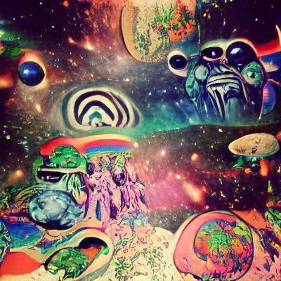 Intergalactic painting high quality