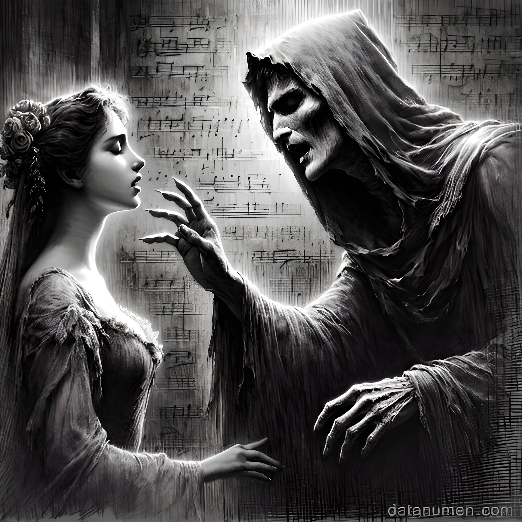 Very Dark-haired Lord Zekk stands broodingly with an Italian super Mario style mustache at the edge of the foreboding Tower of Despair, torm...