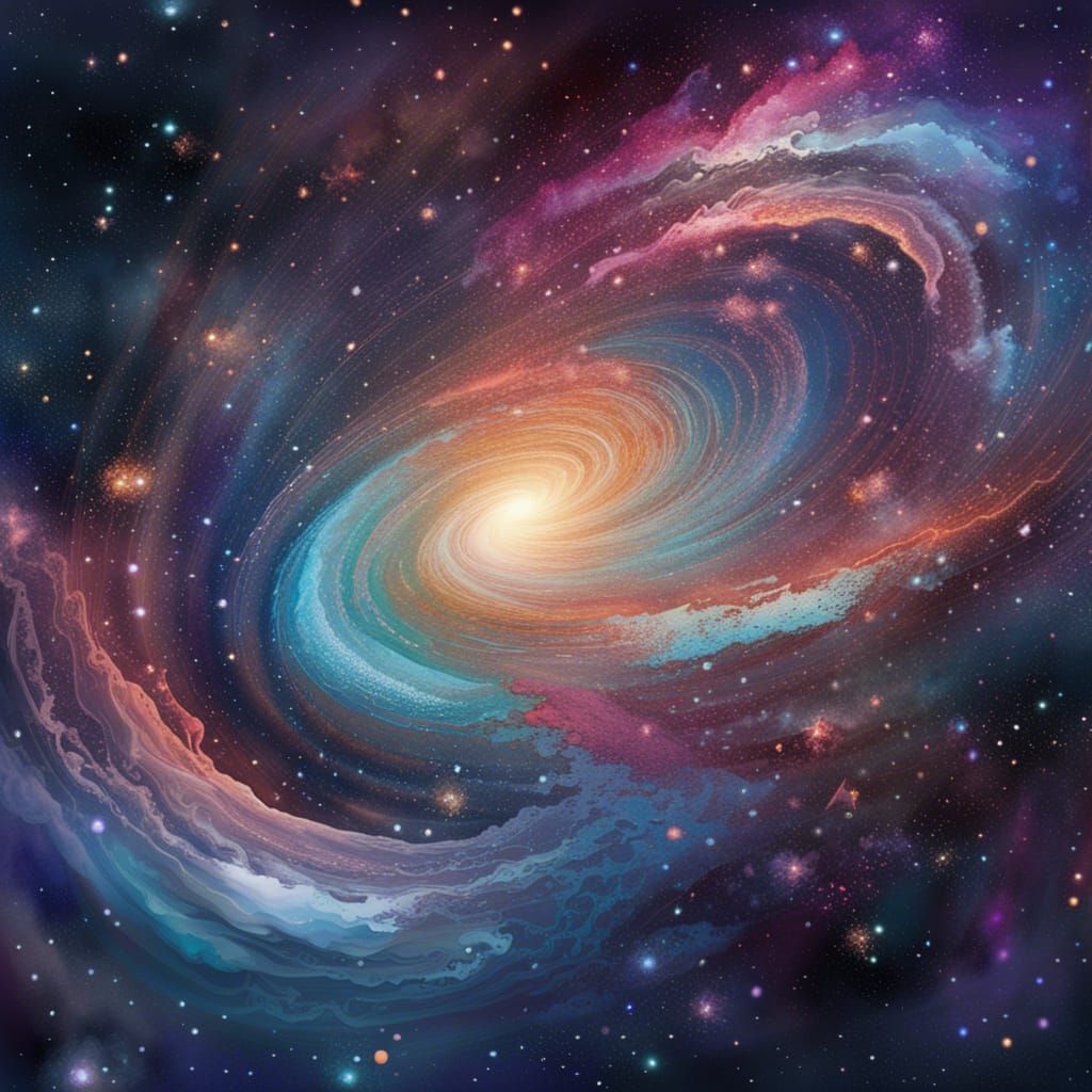 Milky Way Galaxy - AI Generated Artwork - NightCafe Creator