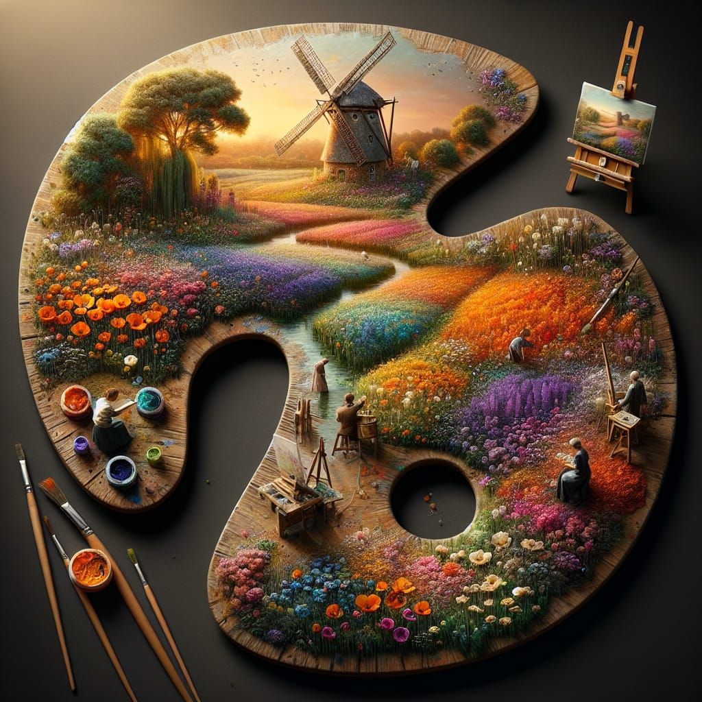 Magic: A Painter's Palette  by @samuella