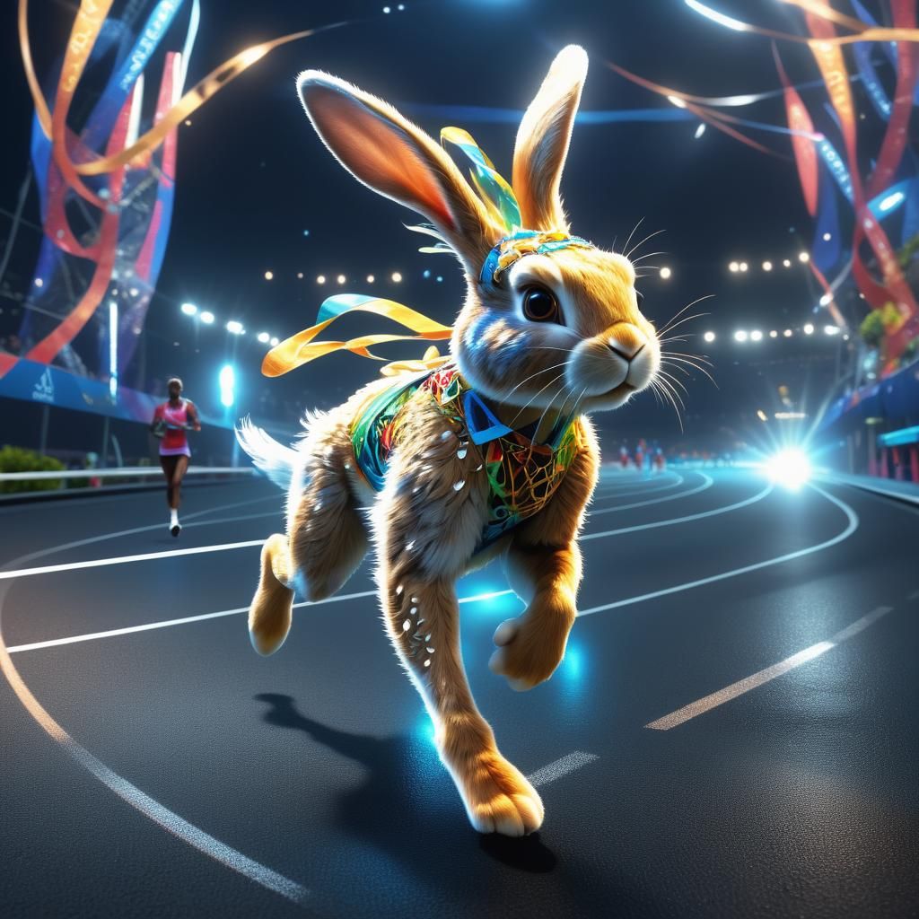 Olympics Bunny - AI Generated Artwork - NightCafe Creator