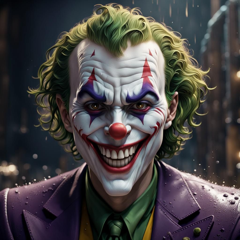 Joker laughing face - AI Generated Artwork - NightCafe Creator