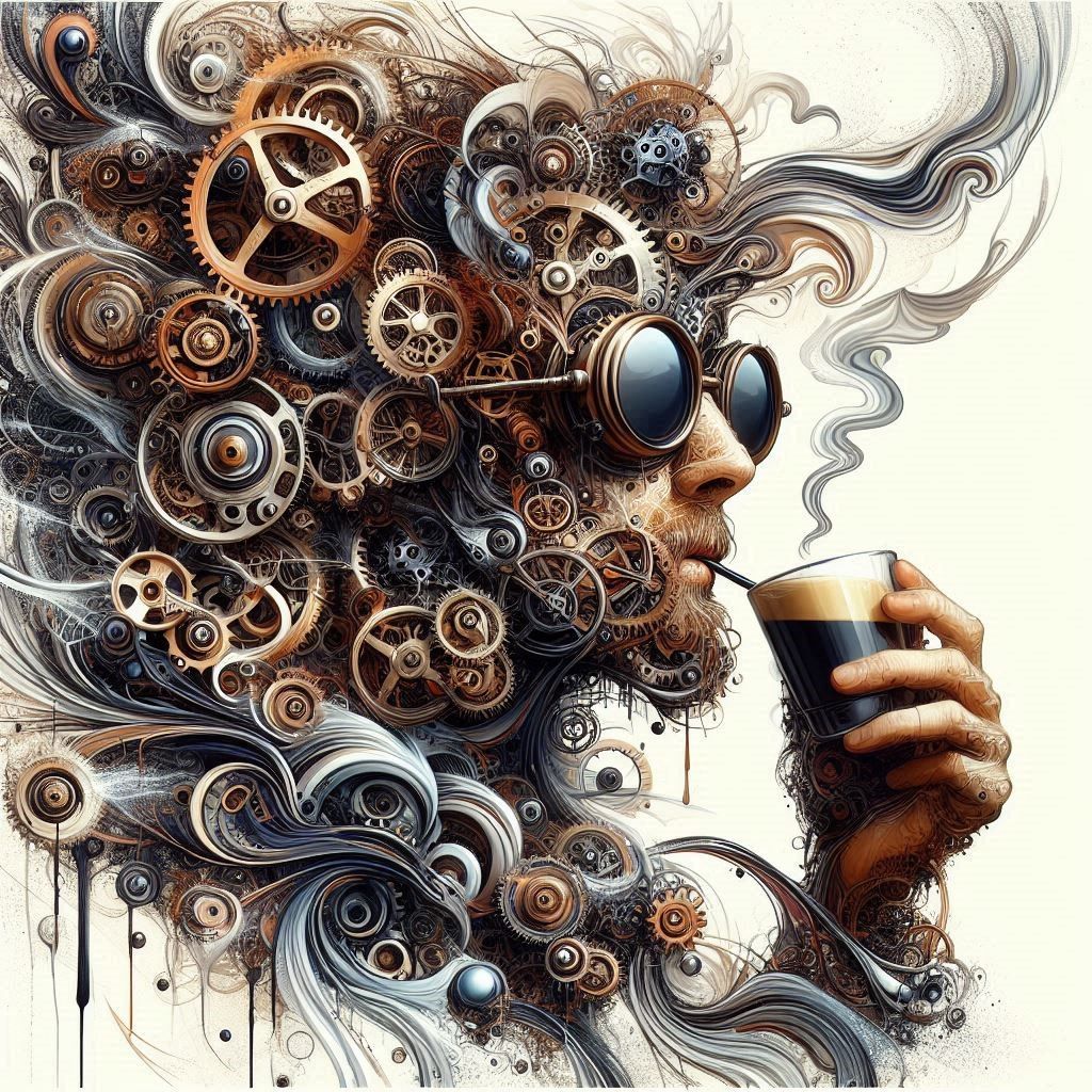 Steampunk Coffee Man 1