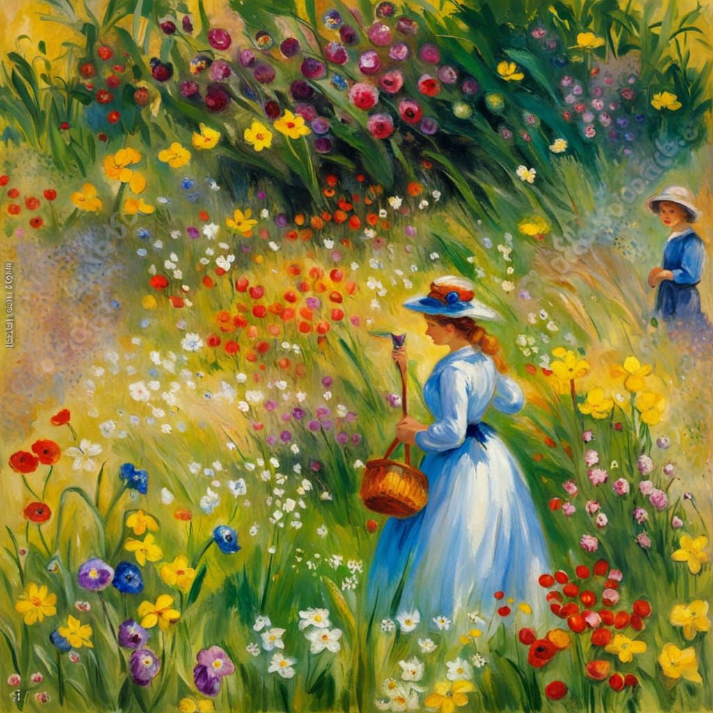 Spring flower meadow
