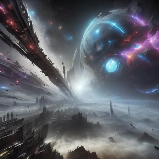 <lora:space and nebulas:1.0> <lora:Dark City:1.0> 🌑🌘🌗🌖🌕🌔🌓🌒⚔️🦠