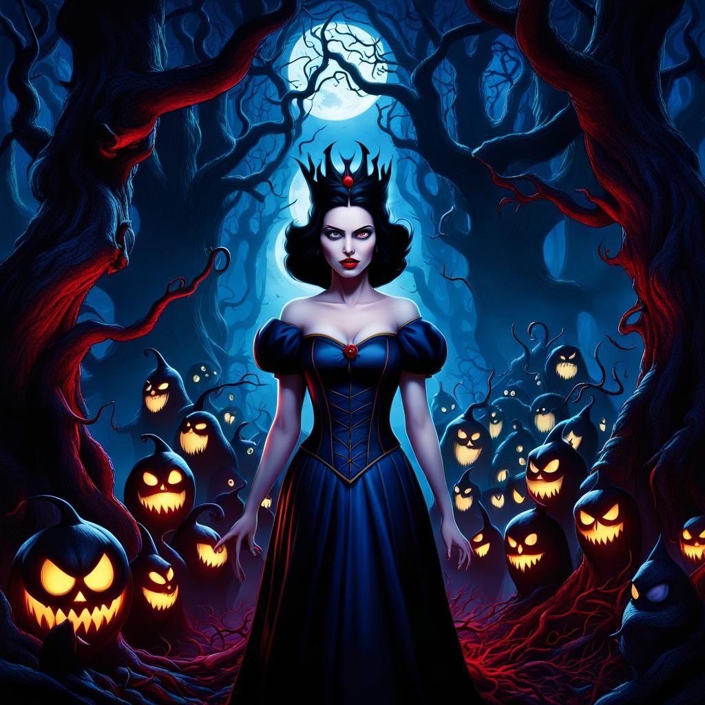 Snow White, Dark Forest Queen with Her Evil Minions