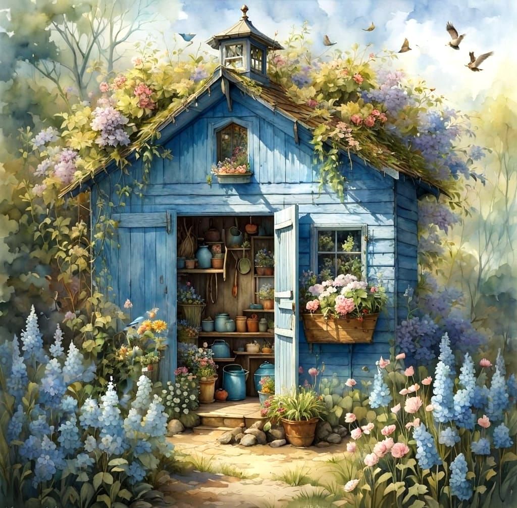 Blue Garden  by @Nixick