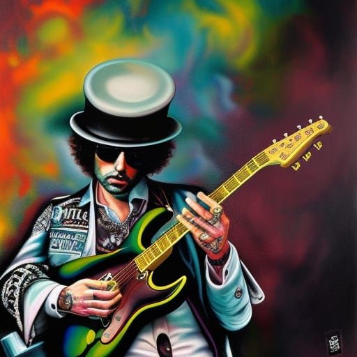 Bob Dylan 2 - Ai Generated Artwork - Nightcafe Creator