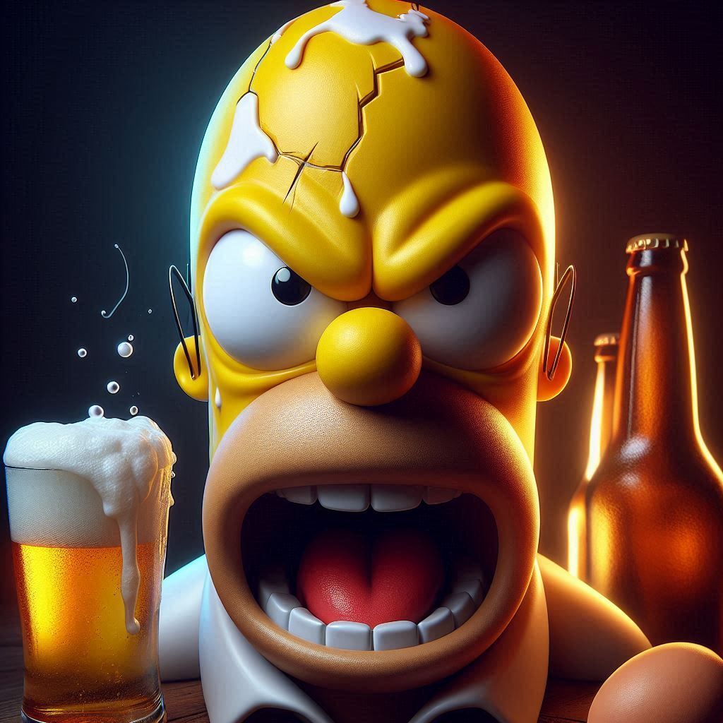 Angry Egg...the Simpsons