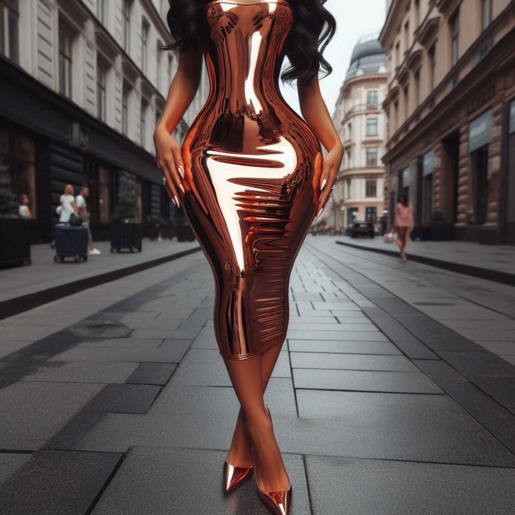 Copper dress