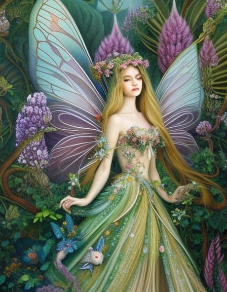 Garden Fairy - AI Generated Artwork - NightCafe Creator