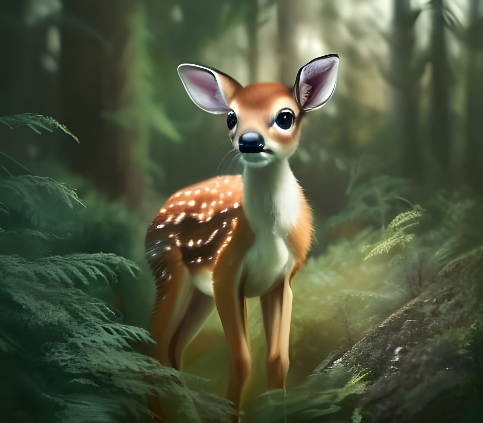 Baby deer - AI Generated Artwork - NightCafe Creator