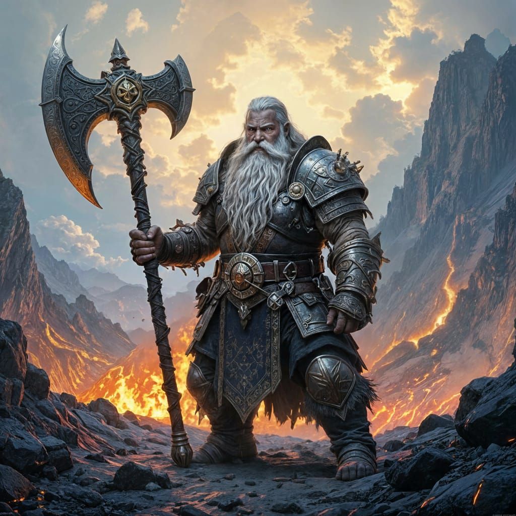 Old dwarven warrior