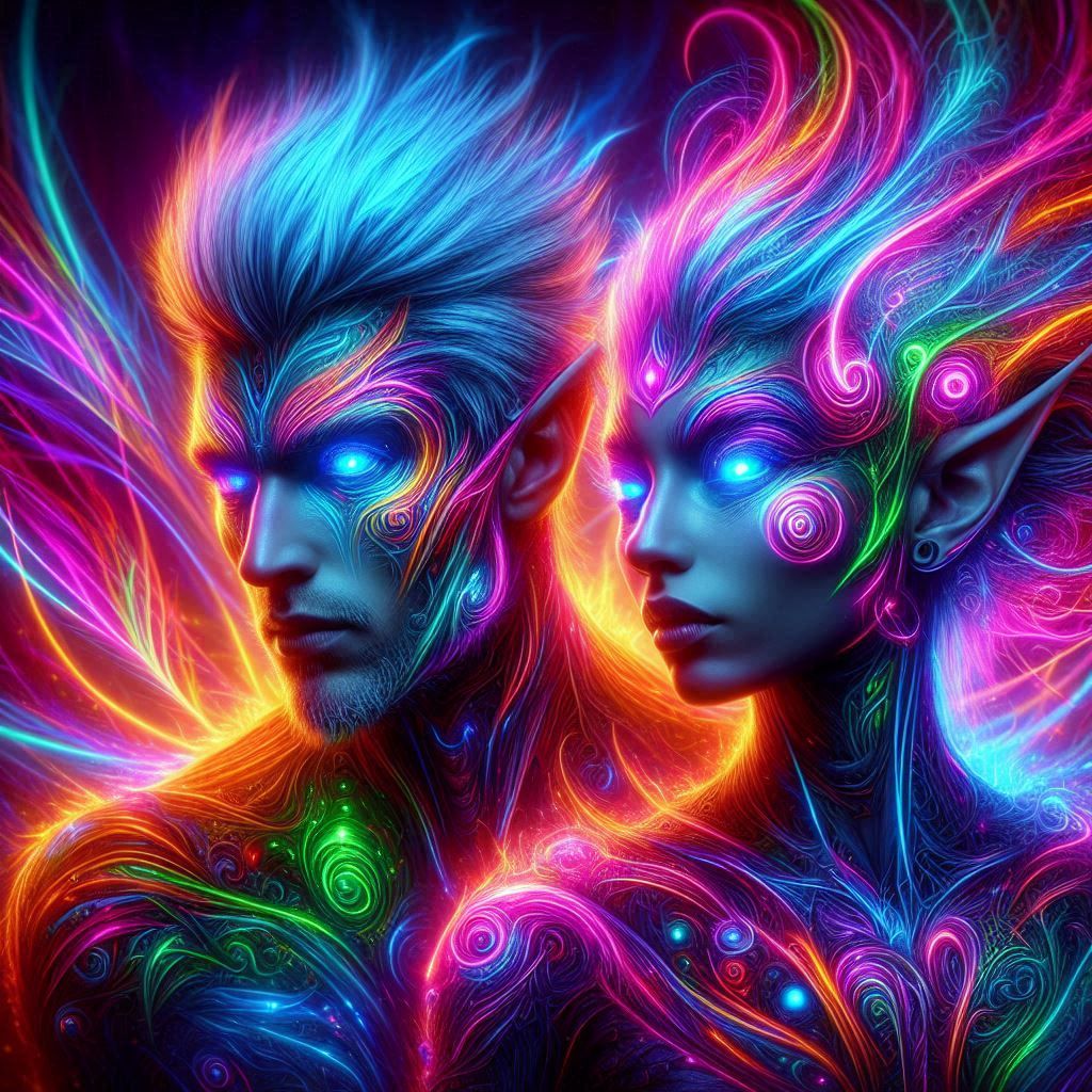 Neon high elves