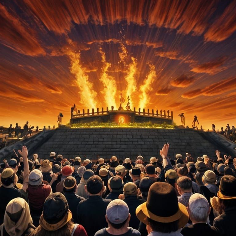 Rabbi Ovadia Yosef Lights Lag BaOmer Bonfire in Vibrant Oil ...