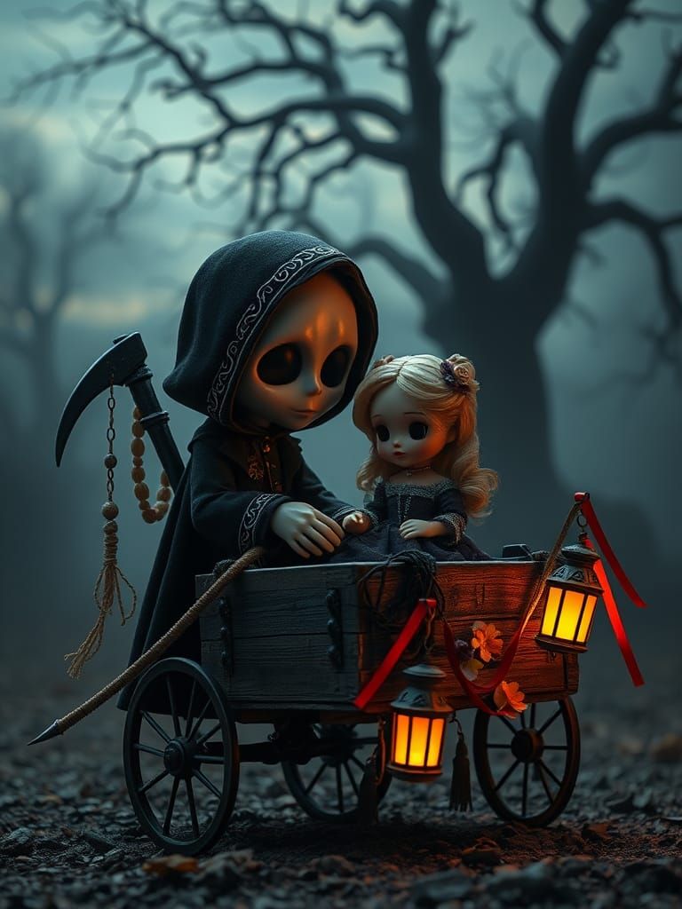 Little Grim Reapers grow...  by @MaZZackie