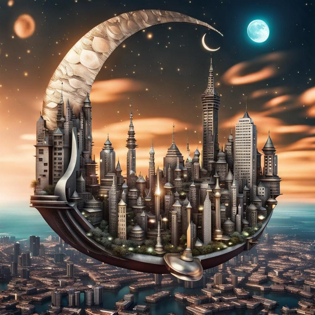 Moon city   by @David Myers