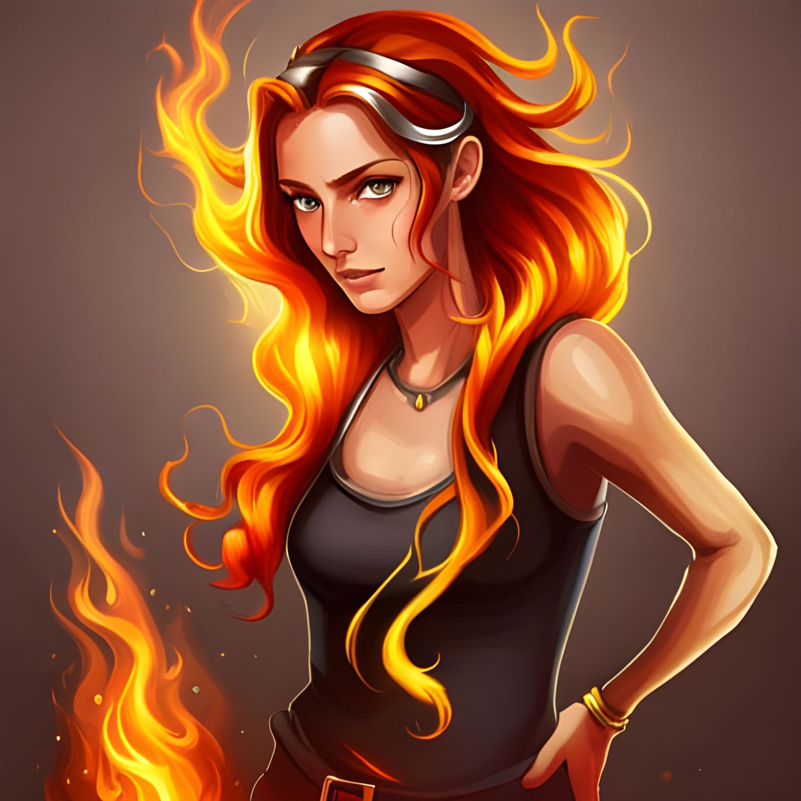 girl with fire hair