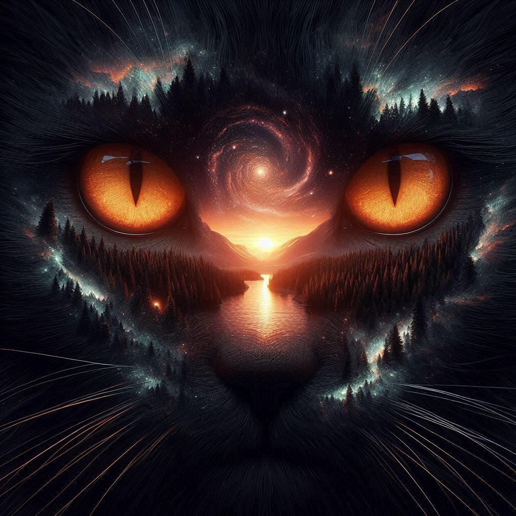 Catscape  by @Croc lover