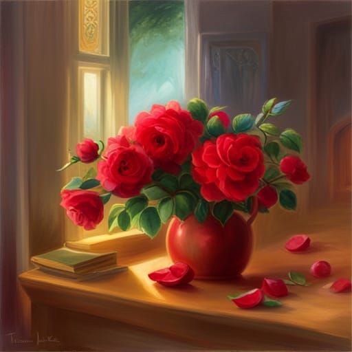 A bouquet of red roses. High resolution.