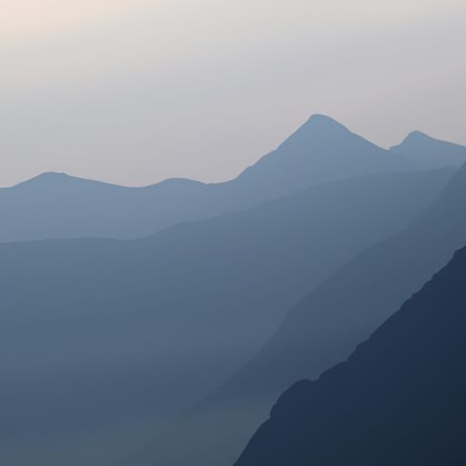 Soothing mountains