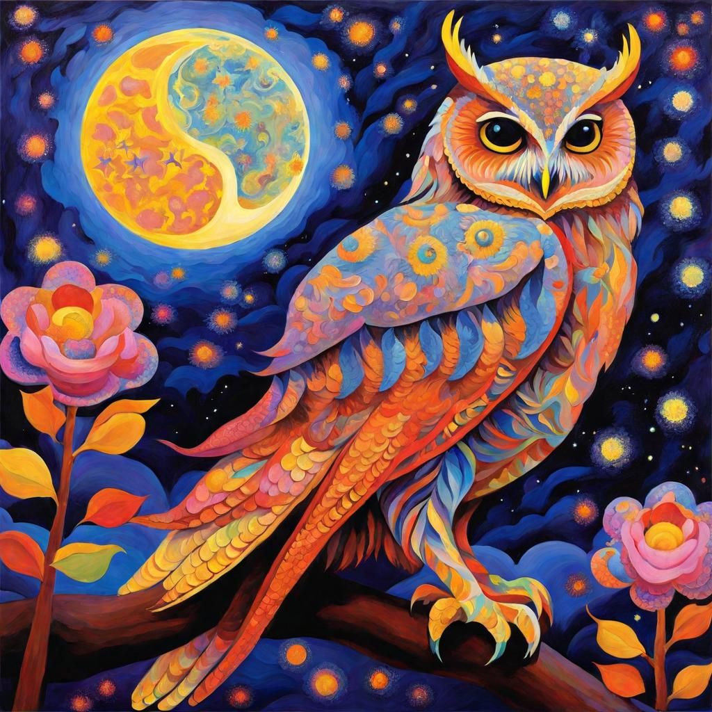 Owl - Fauvism