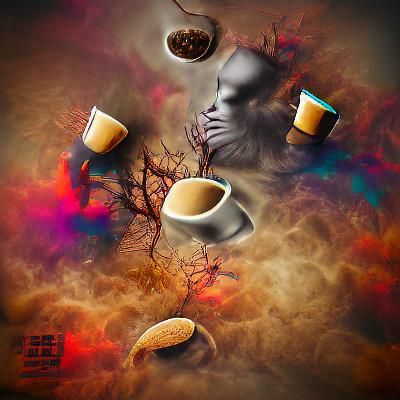 Coffee, I need more coffee, I only drink coffee. mixed media...