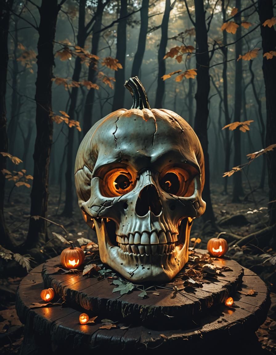 Pumpkin skull MM