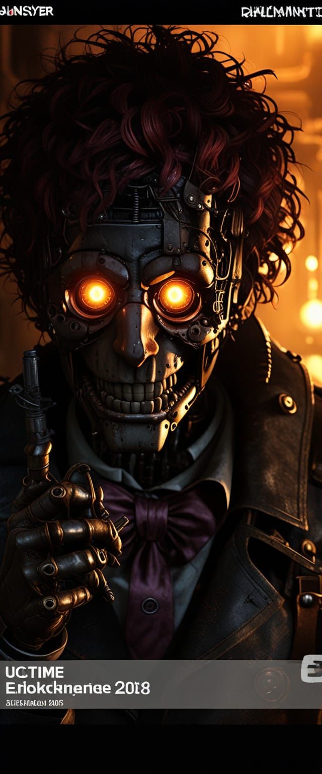 Steampunk Freddy Animatronic in Ominous Twilight