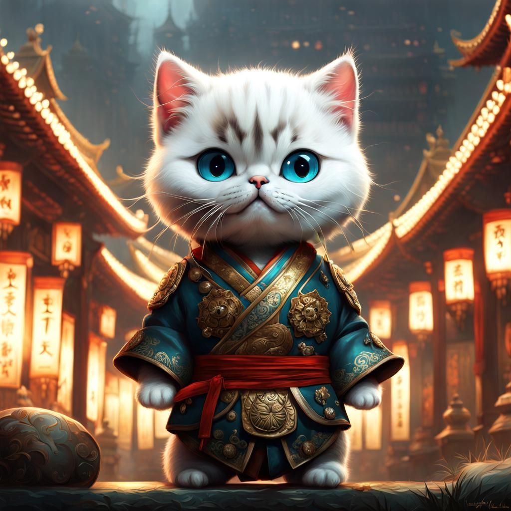 kung-fu cat - AI Generated Artwork - NightCafe Creator