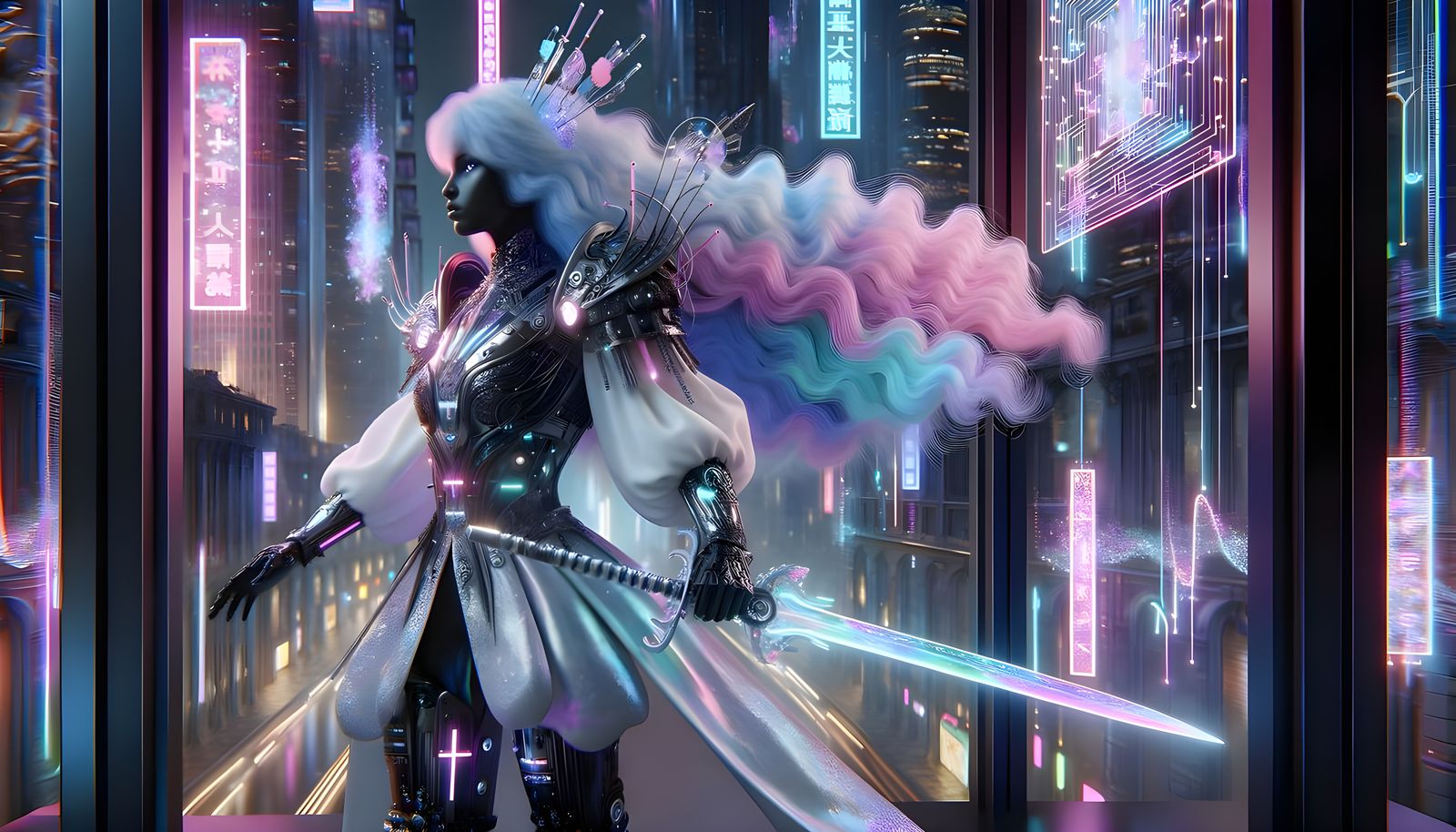 Elegant warrior princess