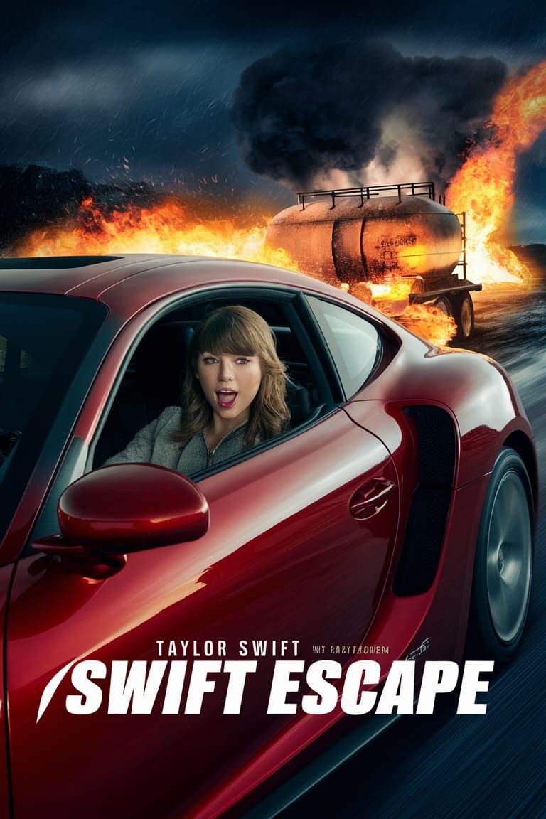 SWIFT ESCAPE made up movie poster