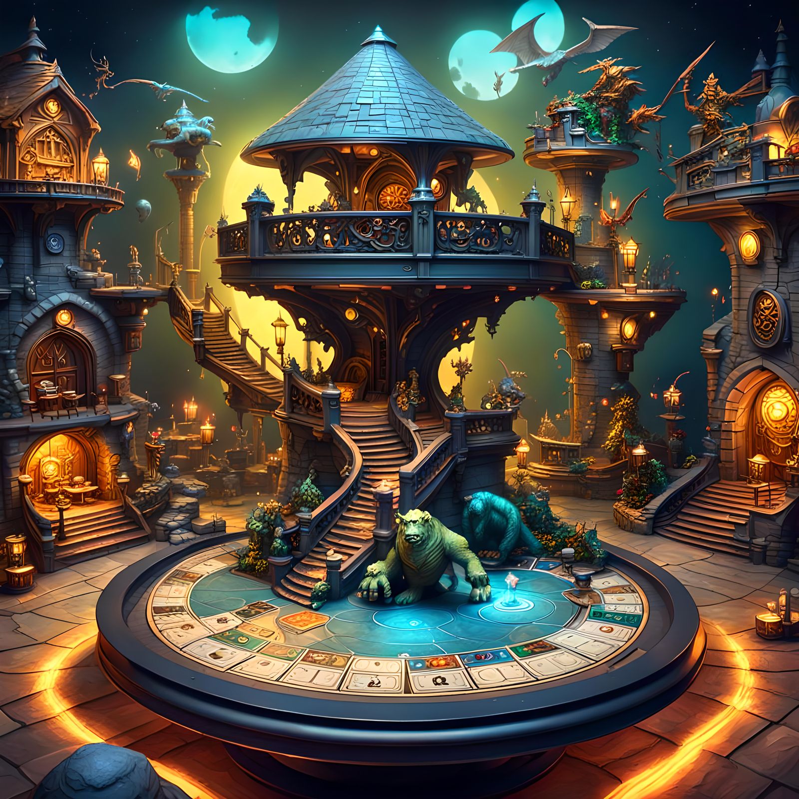 Board Game-Themed Worlds  by @EB