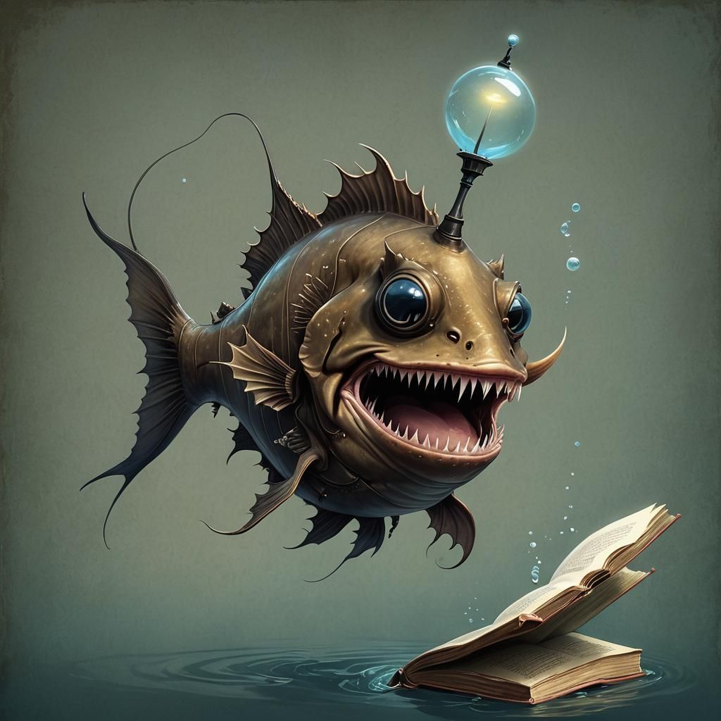 Anglerfish "Night light"💫      by @SheWolff 