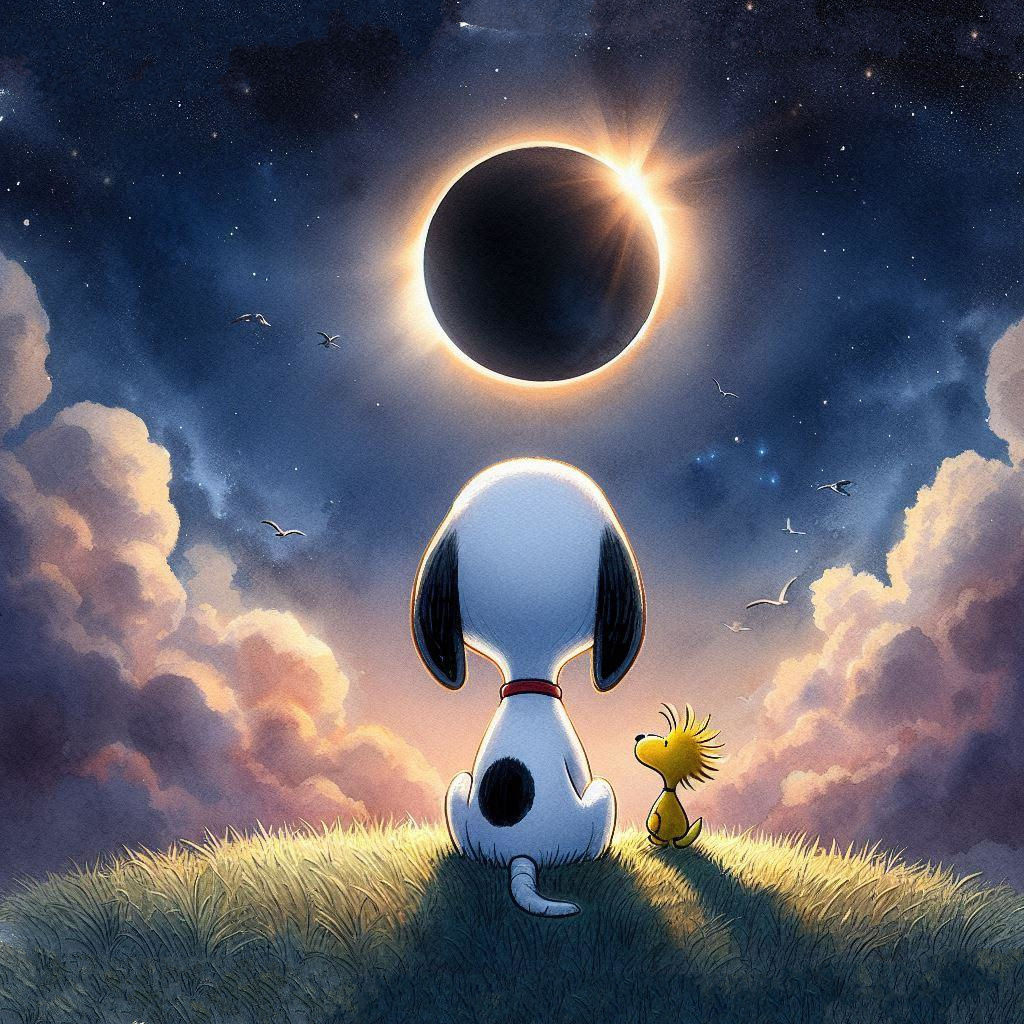 Snoopy & Woodstock Watch Eclipse