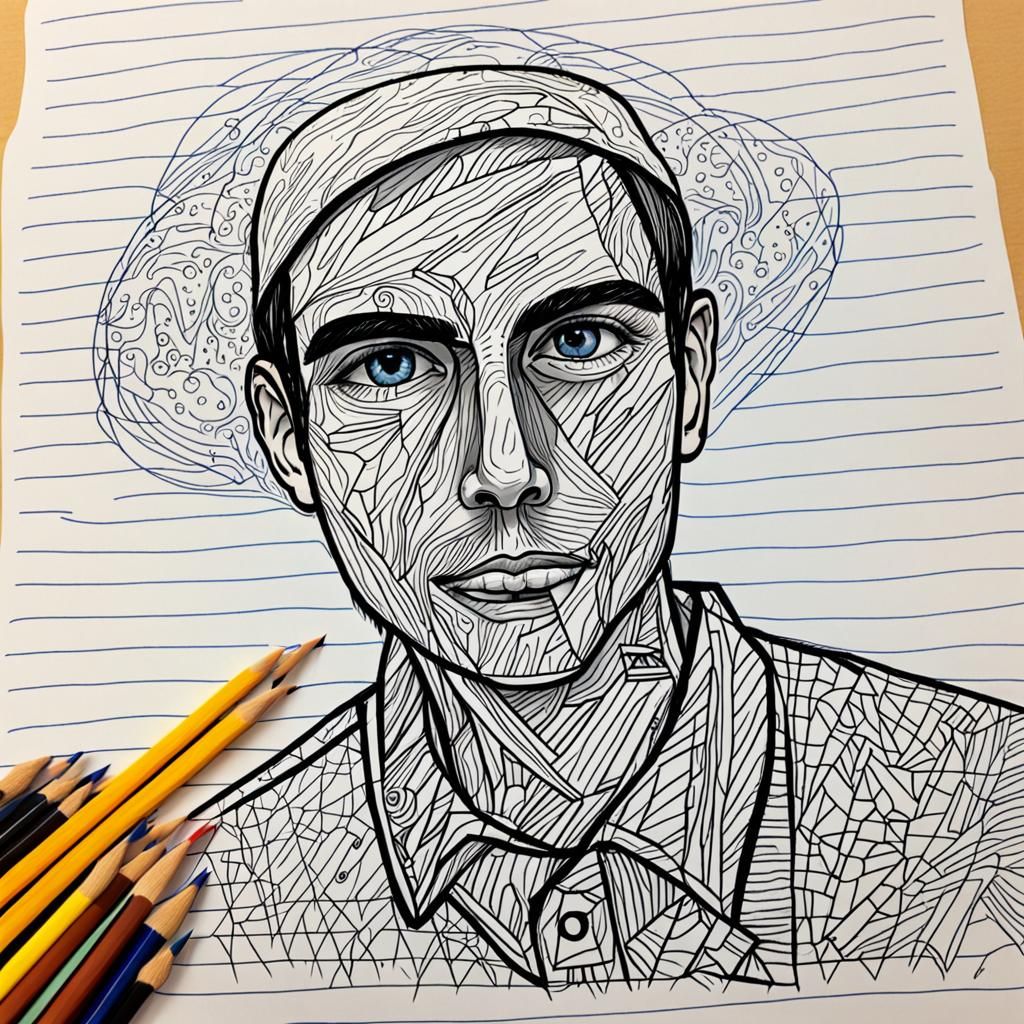 AAM XL Anime Mix v1 - Draw a self portrait of how you see yo...