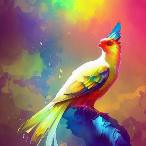 Watercolor painting of Nymphicus hollandicus undefined