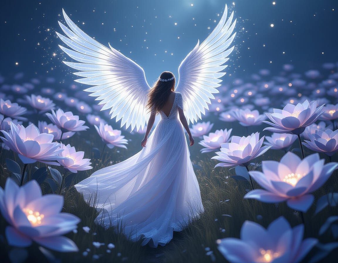 multicoloured lotus flower