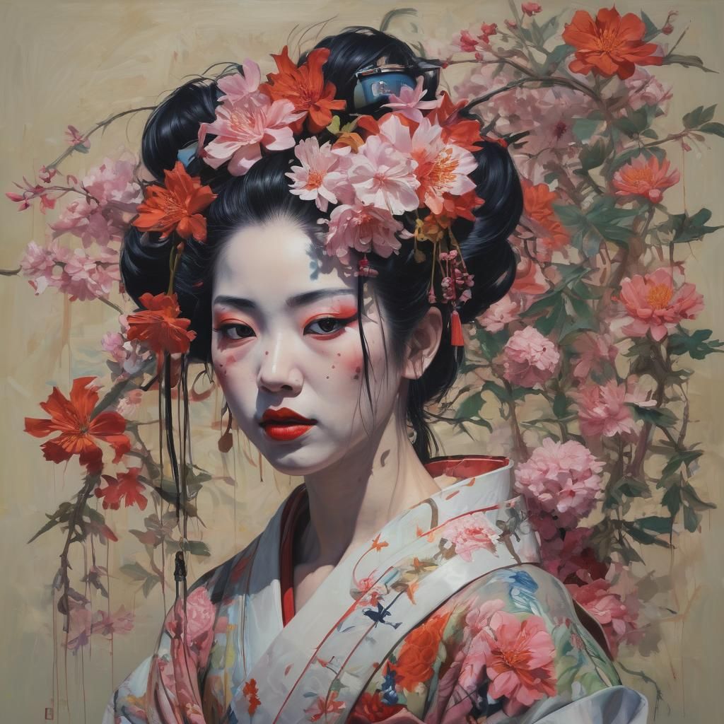 Geisha  by @nonaivo