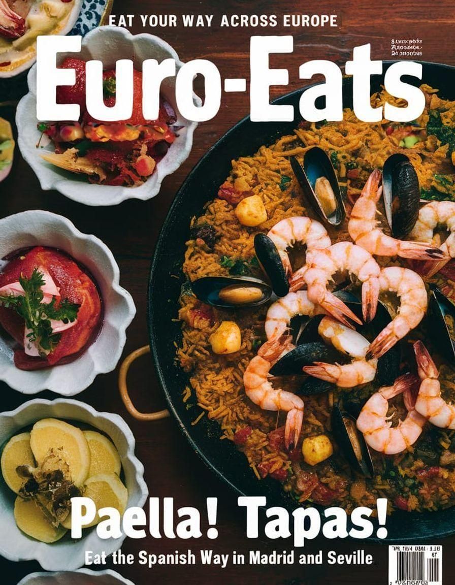 Euro-Eats: Magazine Cover  by @DDegas