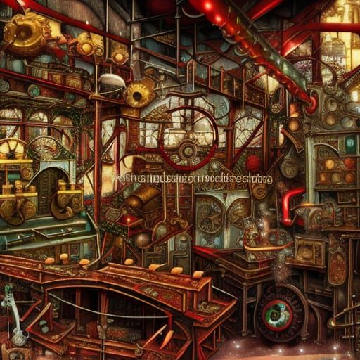 Steampunk digital art - AI Generated Artwork - NightCafe Creator