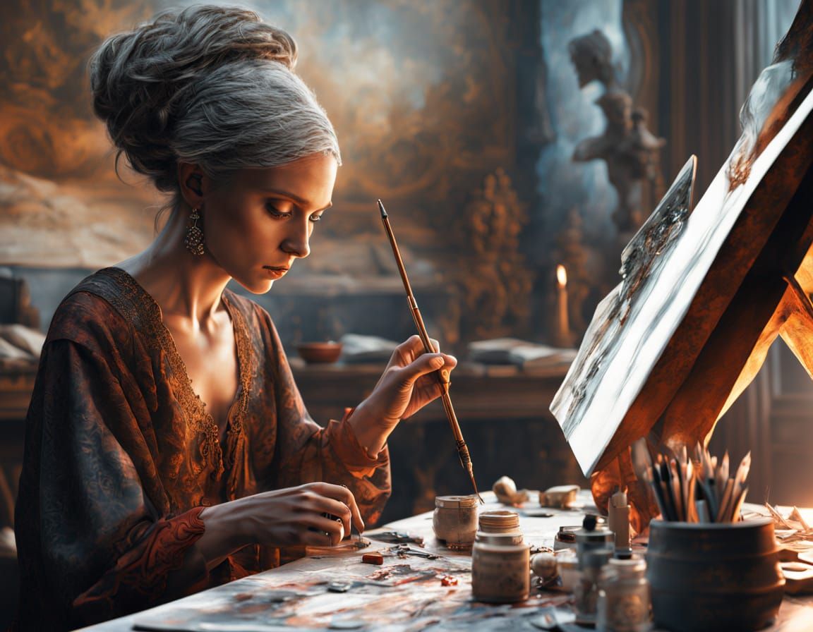  her home studio  by @Michael Hendrickson