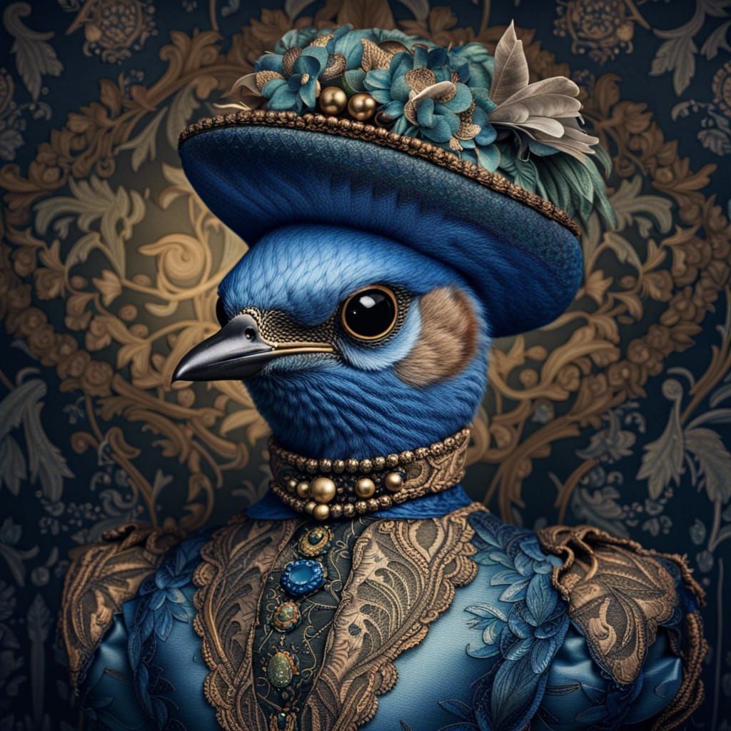 Lady Bluebird   by @Bnairy