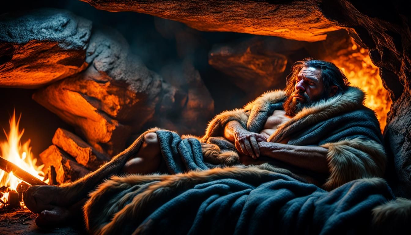 at home with a Neanderthal  by @CloudIsle